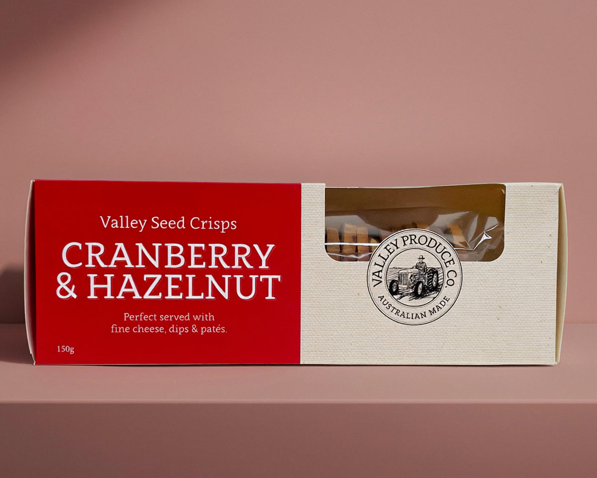 Valley Seed Crisps - Cranberry & Hazelnut Crackers