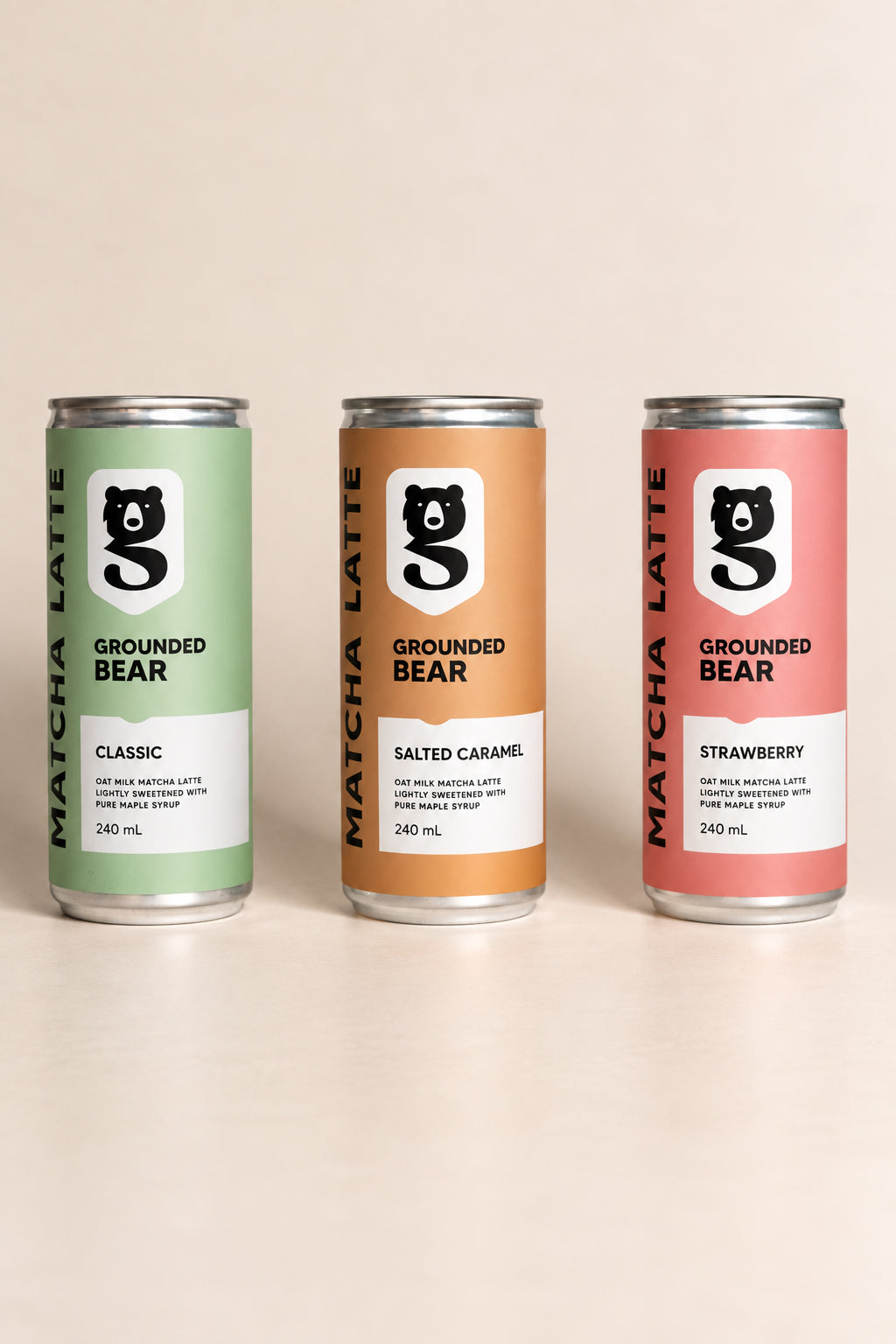 Grounded Bear Classic Matcha Latte 240 mL (x6)