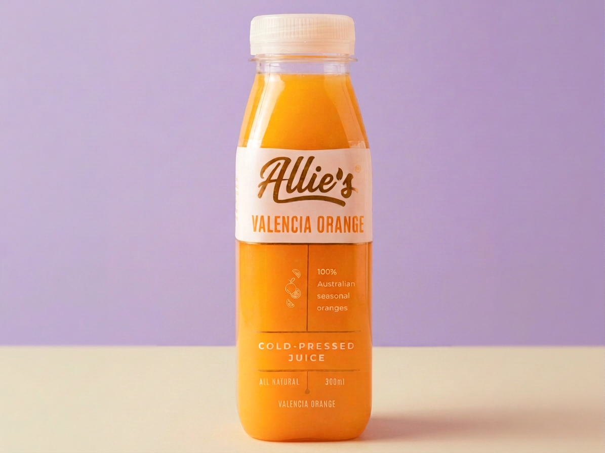 Allie's Valencia Orange Cold Pressed Juice 300 mL (x8)