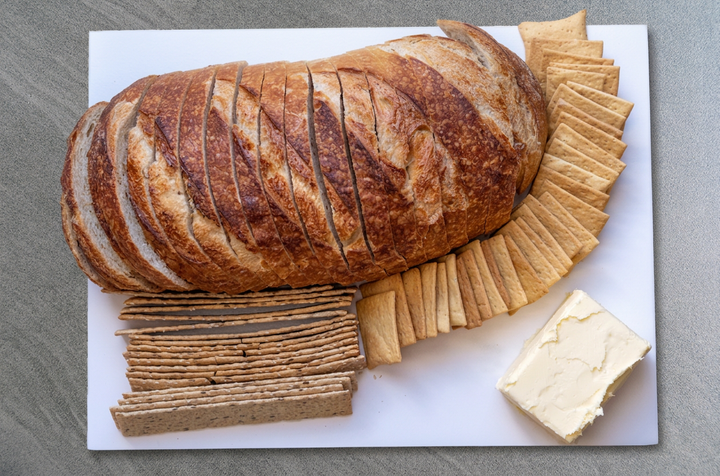 Three Mills Sourdough, Crackers & Butter Platter
