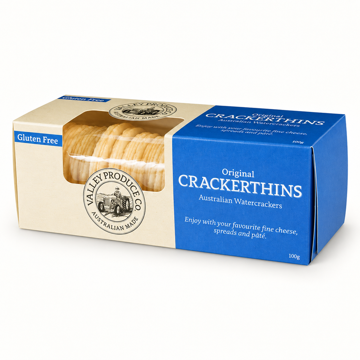 Valley Produce Co Artisan Crackerthins Gluten Free Original 100g